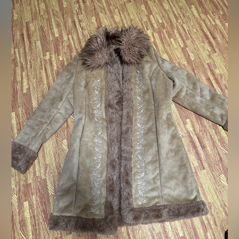 Route 66 Tan Teddy Penny Lane Jacket